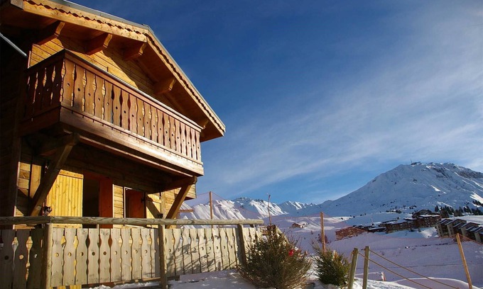 Plagne Soleil Ski Chalet | Chalet Privé 10p, cheminée