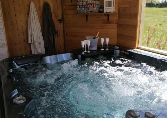 Mirabel-et-Blacons Bed & Breakfast | Chambre avec jacuzzi privatif "le pêcher"