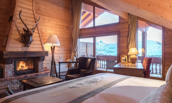 Cognet Apartment | Chambre prestige, balcon & cheminée, ski aux pieds