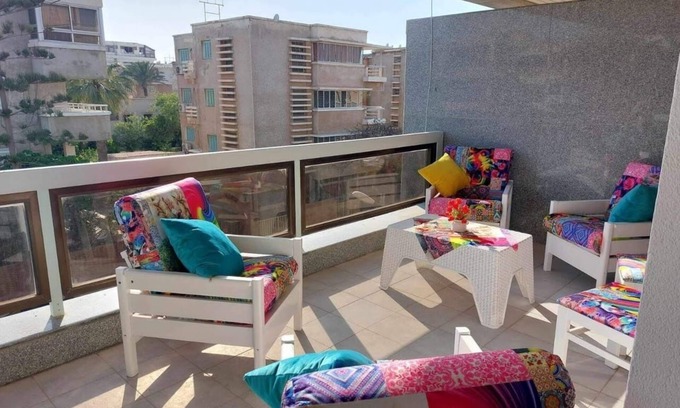 Al-Muntazah Apartment | Charming 2-bedroom apartment with AC, WiFi in enchanting Alexandria