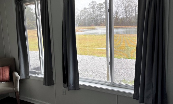 Lydia Apartment | Charming 2-bedroom apartment MINUTES from Darlington Raceway with pond views