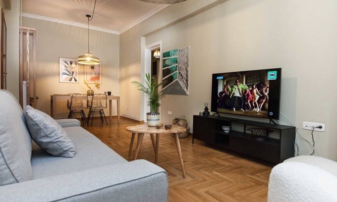 Pangrati Apartment | Charming 2BD Getaway in Pagrati with Balcony