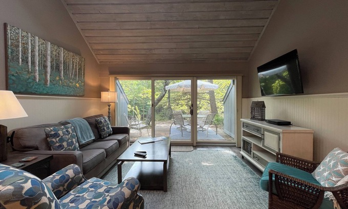 Glen Arbor House | Charming Condo on Crystal River/Quiet Retreat Near Glen Arbor