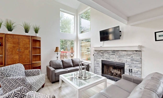 University Area House | Charming house with washer/dryer, fireplace, patio, full kitchen, & WiFi