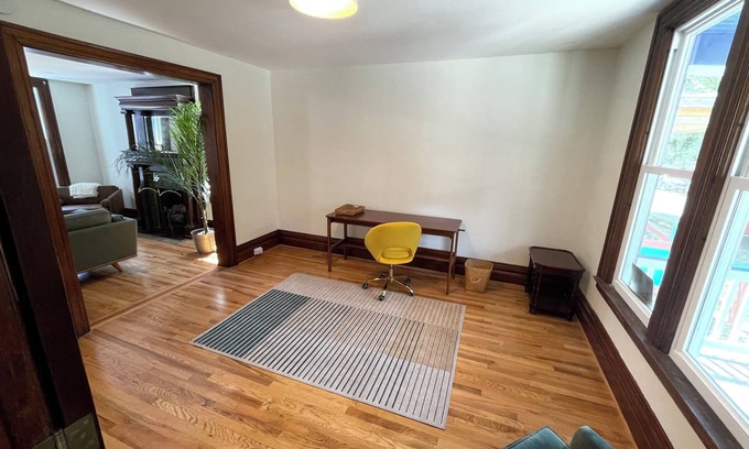 Downtown Buffalo House | Charming Mid Century Modern 4BR House in Allentown, Buffalo, Stylish decor. I
