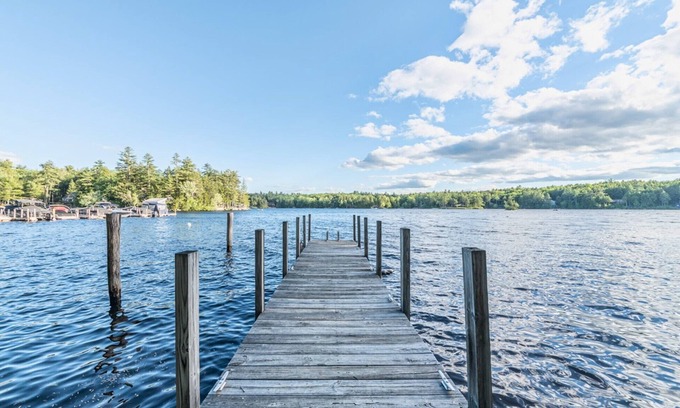 Moultonborough House | Charming Pet Friendly Lakeside Escape with Cozy Comfort and a Private Dock