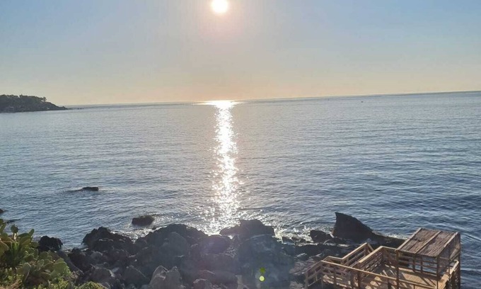 Aci Castello Apartment | Charming sea-front Bivani Aci Trezza two meters from the sea, on the cliff.