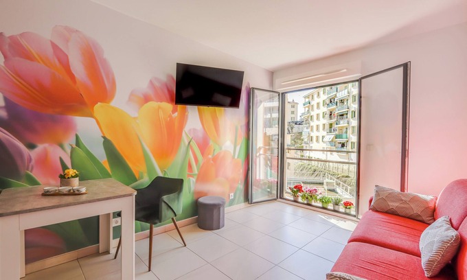 Beausoleil Apartment | Charming Studio Steps Away from Monaco with AC, WiFi