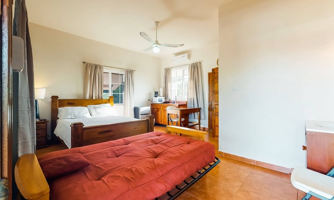 Hopkins Apartment | Charming studio w/ocean view, deck, partial AC & WiFi - short walk to the beach