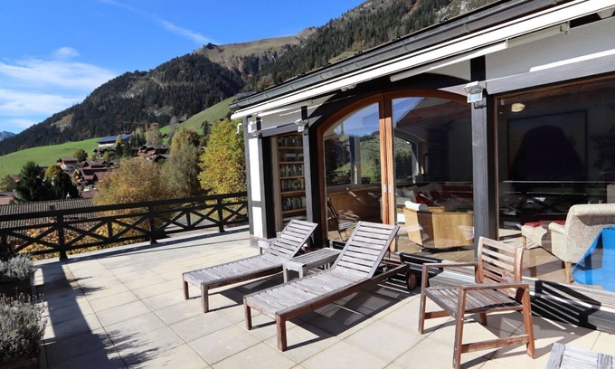 Chateau-d'Oex Apartment | Charming Swiss Village Home With Pool & Spa