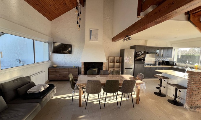 Stella-Plage House | Chez Pape & Mame : Stella-Plage, Maison 10-12 Pers