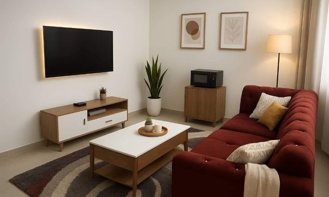 Kasoa Apartment | Chic 1-bedroom apartment with fitness room and AC in Kasoa