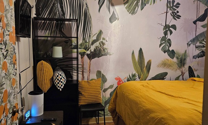 Belle Haven Condo | Chic Floral: Luxe 2BR Escape