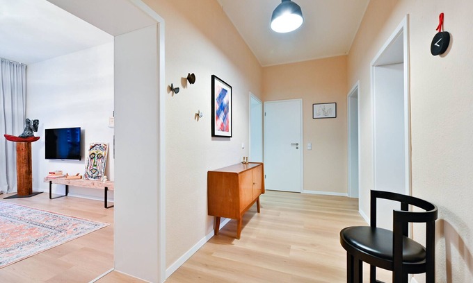 Kaßberg Apartment | City-Apartment-Terrace-Parkplatz-Private Bathroom
