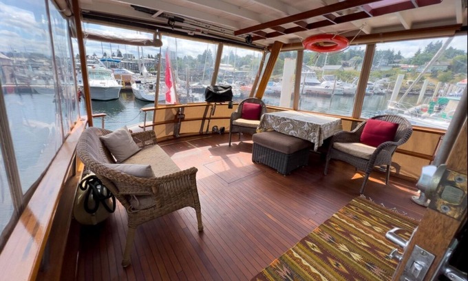 Regional District of Nanaimo Boat Rental | Classic 1954 53' Chris-Craft Constellation -Custom Trips - Comes with Captain