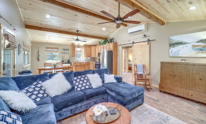 Clayton Cabin | Clayton Cabin w/Wraparound Deck: Steps to Lake!