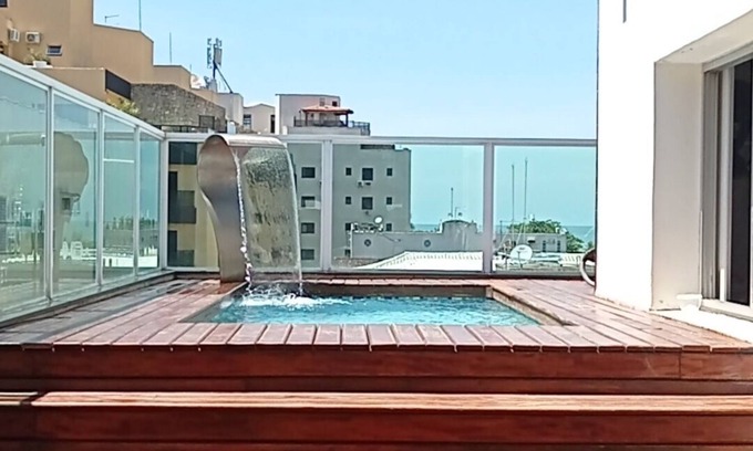 Enseada House | Cobertura Duplex Guarujá Com Piscina Área Gourmet e Vista Para o Mar, Aceita Pet