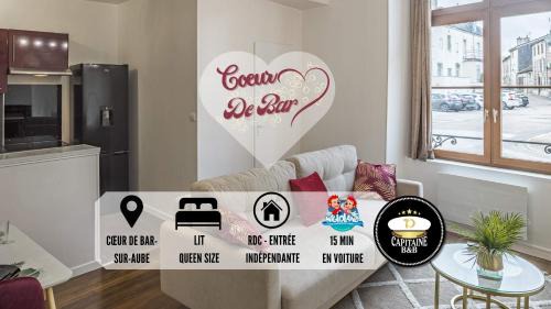Bar-sur-Aube Apartment | Coeur de Bar - Pour Un Séjour Pétillant