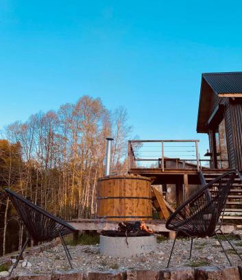 Araucania Region House | Colico Tiny Lodge - jacuzzi-Terraza