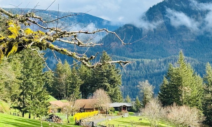 Stevenson House | Columbia Gorge Farmstead with River Views