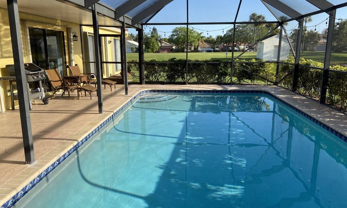 Deerfield Beach House | Comfortable 3-bedroom waterfront villa with heated pool