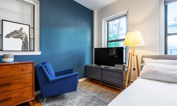 Prudential - St. Botolph Apartment | Connected South End Studio w/W/D near T Stops, by Blueground