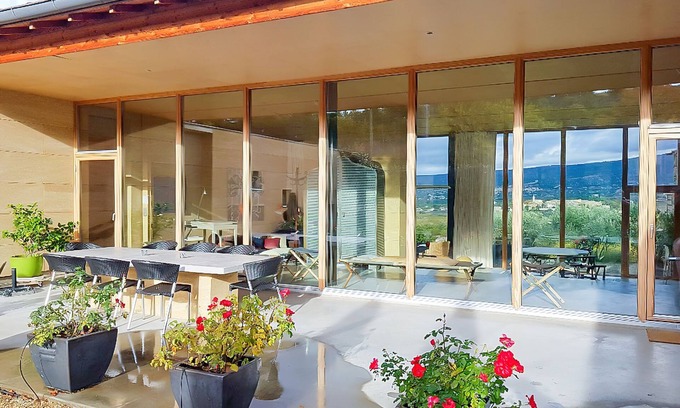 Villars House | Contemporary 4-bed house with infinity pool and countryside views.