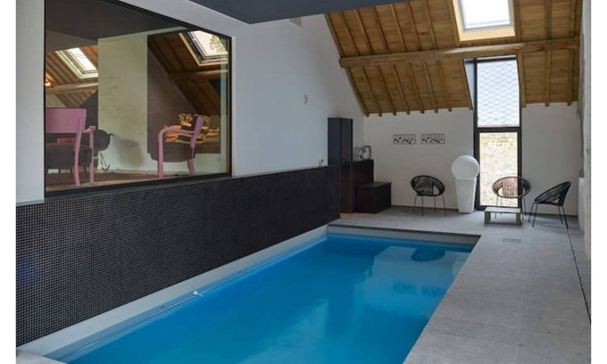 Durnal House | contemporary barn + indoor pool.