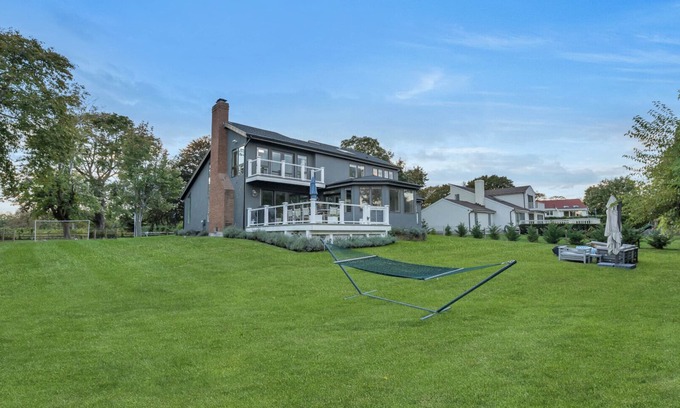 Southold House | Contemporary Colonial home with pristine Peconic bay views, steps to.