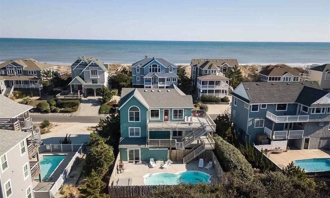 Corolla House | Corolla Sunset: Semi-Oceanfront and the CLEANEST Home on the Beach!