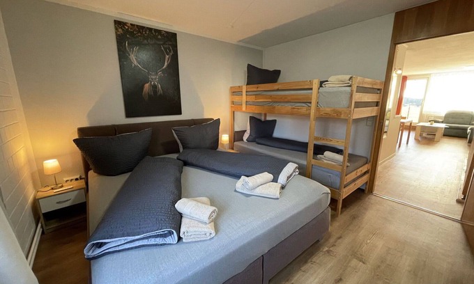 Sankt Englmar Apartment | Cosy apartment for 4 guests with pool, WIFI, TV, balcony and parking