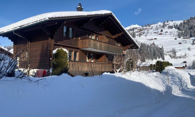 Lenk Apartment | Cosy apartment for 8 guests with WIFI and balcony