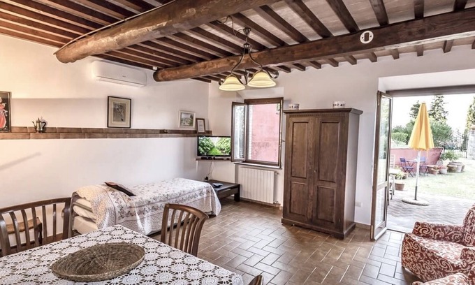 Montecatini Val di Cecina Apartment | COUNTRYHOUSE FONTEMIGLIARI > LIVING - KITCHEN - BATHROOM - BEDROOM - 4 PERSONS -