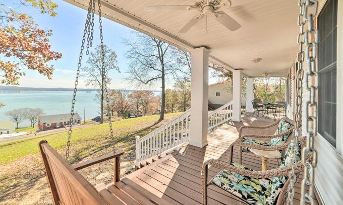 New Concord House | Country-Chic Home with Fire Pit, Steps to Lake!