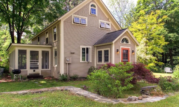 Hartland Four Corners House | Country Home next to Blow-Me-Down Covered Bridge in the Old Cornish Art Colony!