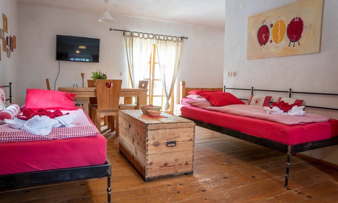 Gozd Martuljek Apartment | Country House Trata | Studio Apartment 4 | Terrace | Mountain View