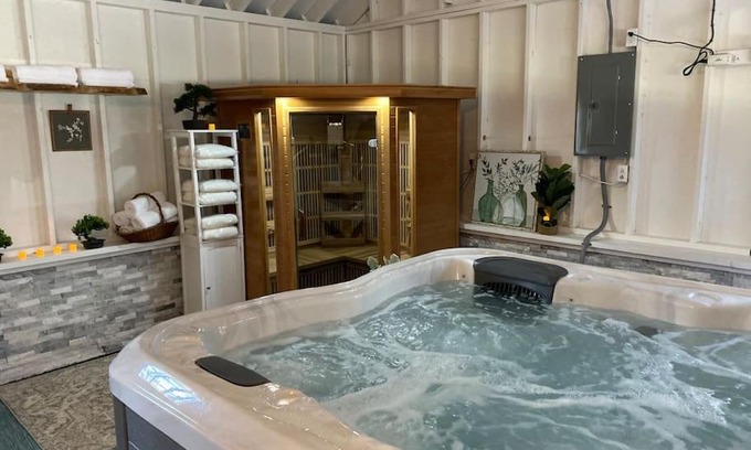 Johnsburg House | Countryside Chalet w Sauna & Hot Tub
