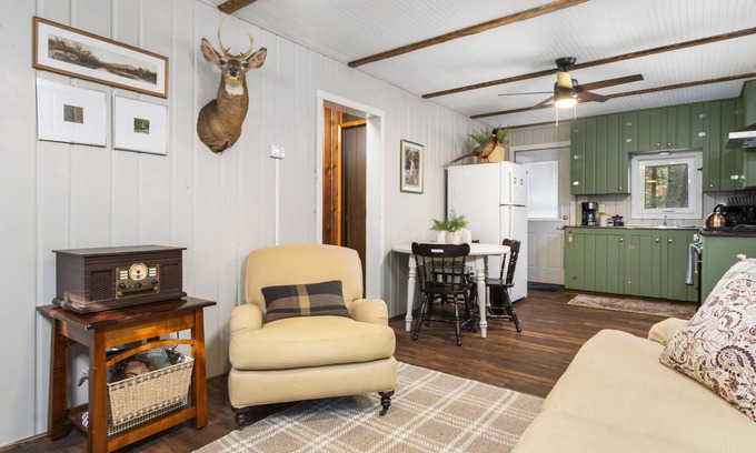 Dickson Township Cabin | Cozy 2 bedroom cabin right down the road from TippyDam, Hiking, Crystal Mountain