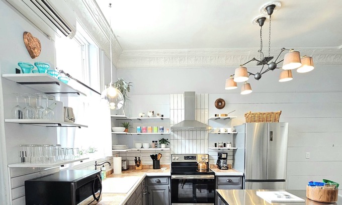 Charleston Apartment | Cozy 2BR Loft in Downtown Charleston, IL