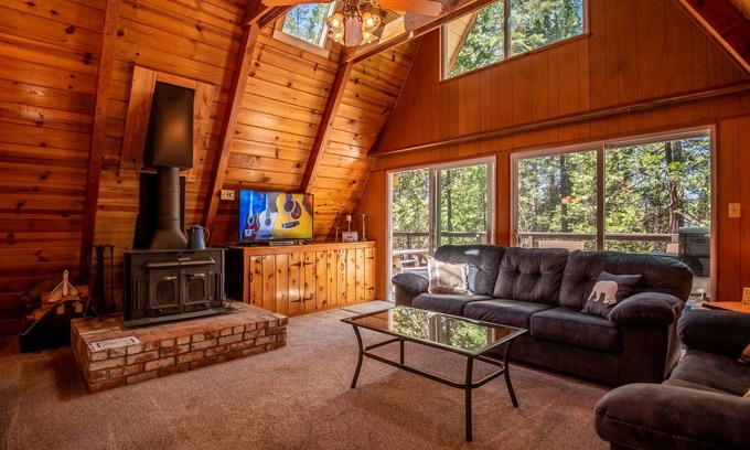 Altaville Ski Chalet | Cozy A-Frame Cabin w/Lake Access & Dog Friendly
