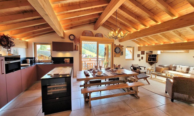 Les Gets Apartment | Cozy apartment, 3 bedrooms, terraces, parking