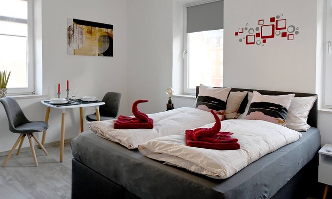 Links der Wertach-Sud Apartment | Cozy apartment [NTFLX] Nespresso, box spring bed