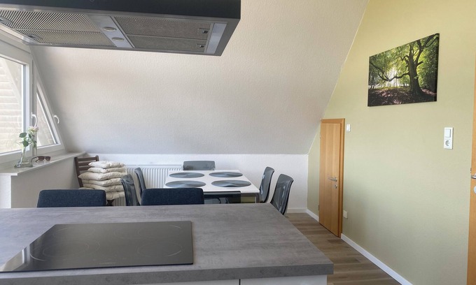 Lage Apartment | Cozy apartment to relax with infrared cabin at the Teutoburg Forest