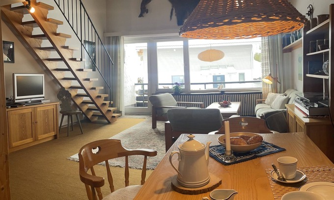 Steibis Apartment | Cozy apartment with south-facing balcony centrally located in the Allgäu, ski and hiking area