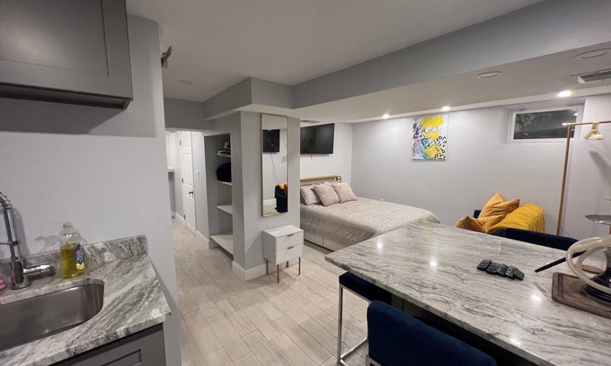 Mattapan Apartment | Cozy basement/studio apartment with kitchenette and bathroom!