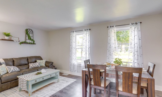 New Haven Huron County House | Cozy Greenwich Vacation Rental w/Fire Pit