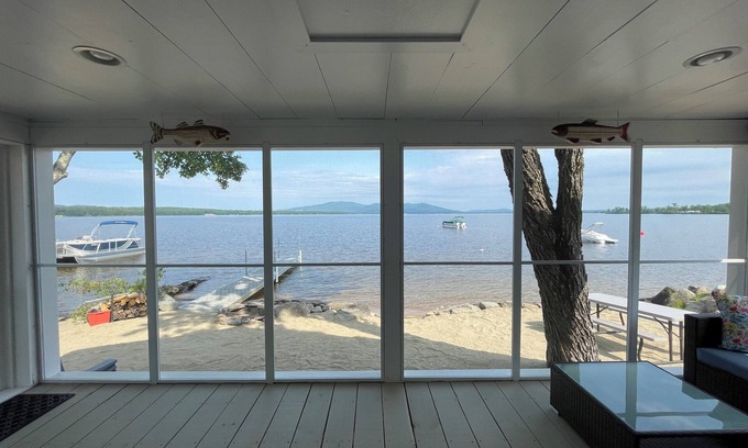 Center Ossipee House | Cozy lakefront home on Ossipee Lake, w/beach, dock and amazing view.