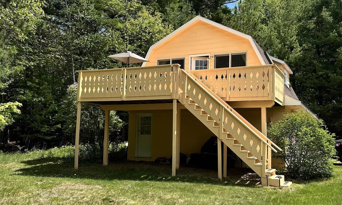 Jay Apartment | Cozy loft apartment with deck, nestled in the Adirondacks