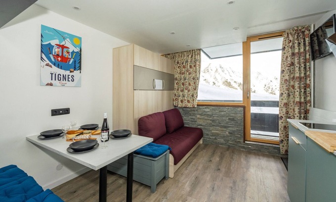 Le Lavachet Apartment | Cozy Studio · Ski-in/Ski-out · Balcony · Tignes Le Lavachet