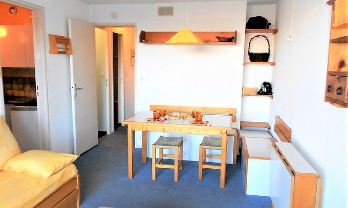Le Corbier Apartment | Cozy Studio with Balcony · Direct Slope Access · Heated Pool Access · Close to Amenities